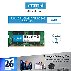 Mua Ram Laptop Crucial DDR4 8GB Bus 2666 CT8G4SFS8266 - HÀNG CHÍNH HÃNG