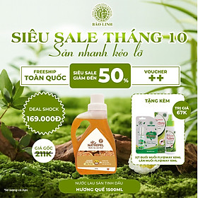Nước lau sàn Hương Quế 1500ml - 100% từ thiên nhiên, chống côn trùng, mùi hương thơm ngát, thoải mái, dễ chịu, thư giãn .