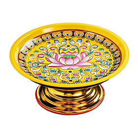 Alloy Temple Tray Easy to Fill Buddhist Temple Decoration Chinese Style