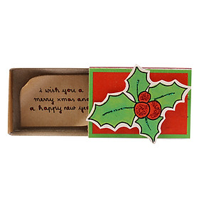 Thiệp Giáng Sinh Hộp Diêm - Mistletoe Wish You A Merry Xmas New Year CM003