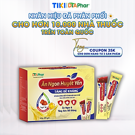 Thạch dành cho trẻ em Ăn Ngon Huyết Yến Bổ sung dưỡng chất từ thảo mộc cho cơ thể tăng cường dưỡng chất giảm mệt mỏi do kém ăn Hộp 20 gói Tâm An Pharma