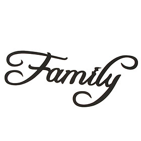 Family Wooden Sign Home Party Wedding Rustic Wall Art Home Decoration Black