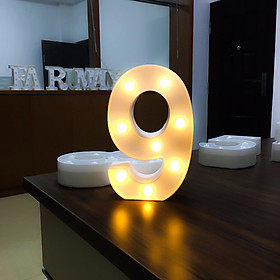 Mua Đèn LED Số 0-9 Loại Lớn 22cm Trang Trí Tiệc Cưới  Sinh Nhật