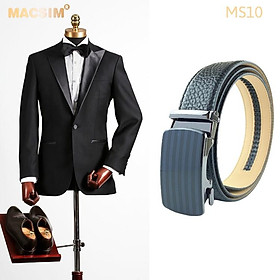 Thắt lưng nam -Dây nịt nam da thật cao cấp nhãn hiệu Macsim MS10