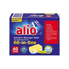 Combo 3 gói Viên rửa bát tổng hợp Alio All in one 40v (120v)