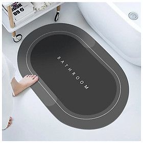 Mua Thảm Lau Châu Silicon Hình Elip Lót Cửa Lau Chùi Chân  Siêu Thấm hút  Chống Trơn trượt ( 60×40cm)