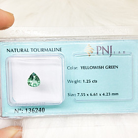 Mua Viên tourmaline giọt nước màu xanh rất đẹp 1.25ct 136240