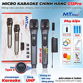 Mua Micro Đa Năng MTMAX G12 Pro (Loại 2 Micro) – Pin Sạc Tiện Lợi  Âm Thanh Ổn Định Hát Karaoke Gia Đình Giá Mềm hàng nhập khẩu
