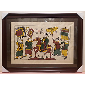 Mua TRANH DÂN GIAN ĐÔNG HỒ - ĐÁM CƯỚI CHUỘT - VINH QUY BÁI TỔ-CHĂN TRÂU THỔI SÁO (KT 70*95CM)