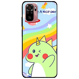 Ốp lưng dành cho Xiaomi Xiaomi Redmi Note 10 - Redmi Note 10 Pro - mẫu Khủng Long Xanh