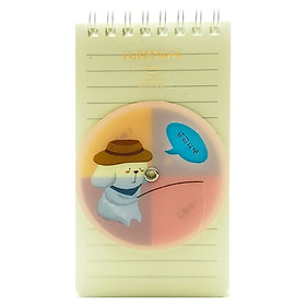 Sổ Lò Xo Nhỏ Dài XQ-3702 - Mẫu 2 - Cún Con Câu Cá