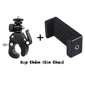 Mua (loại 1) Giá đỡ kẹp điện thoại gắn vào tripod hỗ trợ livestream live quay phim nhiều máy cùng lúc