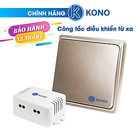 Bộ công tắc điều khiển từ xa KONO KN-RF43, tắt mở đèn dễ dàng với một nút bấm và một bộ thu, dễ dàng di chuyển nút bấm