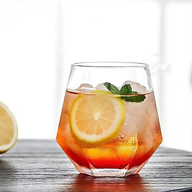 Mua Ly Thuỷ Tinh Độc Lạ Hình Đa Giác - Ly Thủy Tinh Uống Rươu Vang  Soda  Trà Thiết Kế Hình Kim Cương Độc Đáo C09