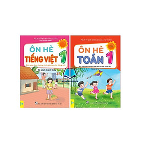Sách - Combo 2 cuốn Ôn Hè Toán + Tiếng Việt Lớp 1 - Biên soạn theo chương trình GDPT mới Cánh Diều