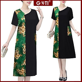 GOTI – ĐẦM SUÔNG TRUNG NIÊN BIGSIZE KIỂU ĐẦM DỰ TIỆC TRUNG NIÊN DÁNG CHỮ A CAO CẤP - ĐẦM TRUNG NIÊN 3291