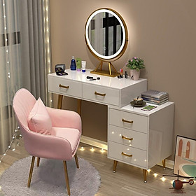Mua Bàn phấn trang điểm công chúa giương led có ngăn chứa đồ Funhouse chân sắt khung gỗ  cao cấp - A19