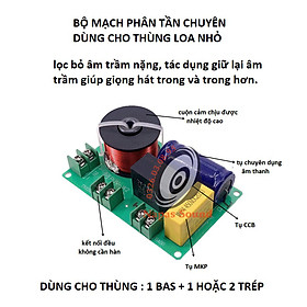 Mua BỘ 2 MẠCH PHÂN TẦN GIÚP LÀM GIẢM ÂM BASS TRẦM PUVW2 - CHO NGHE NHẠC NHẸ  VIOLON  ORGAN - PHÂN TẦN 2 LOA