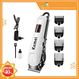 Tông đơ cắt tóc Kemei KM-809A mành hình LCD máy khỏe dùng gia đình hoặc salon đều được cắt tóc trẻ con dễ dàng 