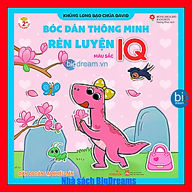 Sách Bóc dán thông minh rèn luyện IQ chủ đề màu sắc Sách tương tác cho bé từ 2 tuổi Có thể dán đi dán lại nhiều lần