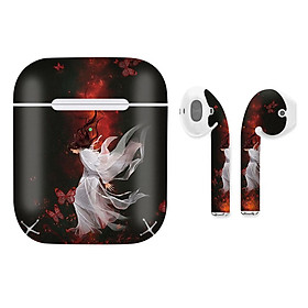 Mua Miếng dán skin chống bẩn cho tai nghe AirPods in hình Cổ phong - acp002 (bản không dây 1 và 2