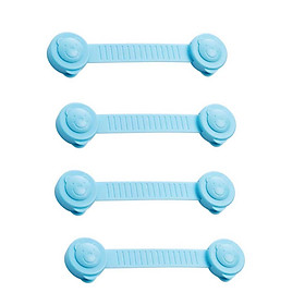 Combo 4 Dây Khóa tủ lạnh, chốt an toàn tủ lạnh, ngăn kéo, tủ đồ. Khóa cửa tủ an toàn cho bé. Chất liệu nhựa cao cấp