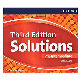 [Download Sách] Solutions (3E) Pre-Intermediate Class Audio CDs