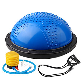 BG Bóng tập thăng bằng BALANCE BALL YOGA/GYM cao cấp 46cm-60cmx20 (hàng nhập khẩu) - Xanh Dương - Bóng Gai