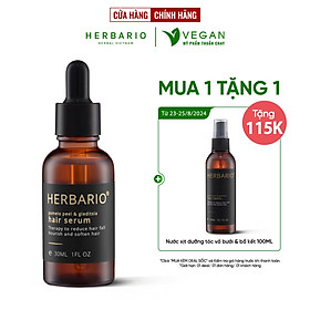 Serum mọc tóc vỏ bưởi & bồ kết Herbario 30ml pomelo giúp tóc mọc nhanh giảm rụng tóc thuần chay