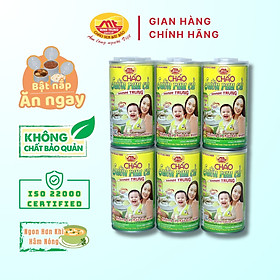 Cháo Sườn Rau Củ Minh Trung 365G Không Chất Bảo Quản - Combo 6 Lon Cháo Sườn 6