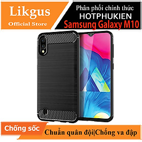 Ốp lưng chống sốc cho Samsung Galaxy M10 hiệu Likgus (chuẩn quân đội, chống va đập, chống vân tay) - Hàng chính hãng