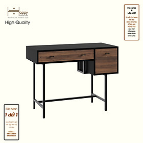 [Happy Home Furniture] BECKY, Bàn làm việc 2 ngăn - chân sắt ,  100cm x 45cm x 75cm ( DxRxC), BAN_006