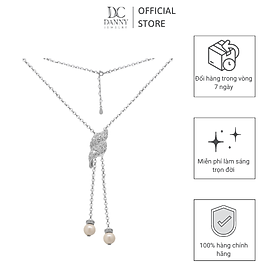 Dây Chuyền Có Mặt Danny Jewelry Bạc 925 Xi Rhodium Hình Vỏ Ốc & Ngọc DM066