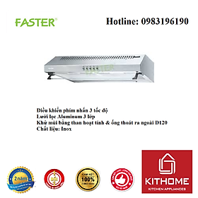Máy Hút Mùi Faster FS-2060S - Hàng chính hãng