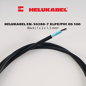 Mua Dây cáp tín hiệu đo lường HELUKABEL EN-50288-7 XLPE/PVC OS 500 | 1 x 2 x 1 5 mm² | Black