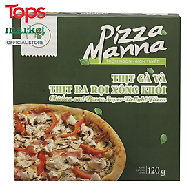 Pizza Manna Thịt Gà Và Thịt Ba Rọi Xông Khói HT Food 120G