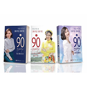 Combo Bộ sách Chinh Phục Hạnh Phúc: 90 Ngày Thực Hành Biết Ơn, 90 Ngày Thực Hành Yêu Thương Vô Điều Kiện, 90 Ngày Làm Chủ Cảm Xúc (3 Cuốn)
