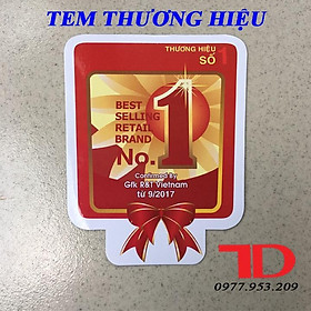 Tem dán trang trí thương hiệu số 1