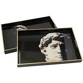 Mua Khay gỗ chân dung tượng David nhập khẩu chính hãng KERSTEN Hà Lan 50x35x4cm XET-5820L