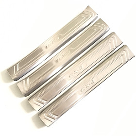 Bộ ốp bậc cửa, nẹp bước chân inox dành cho xe mazda cx-8