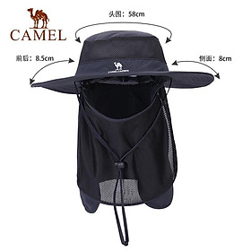 Hình ảnh sách CAMEL CROWN Nón Tai Bèo Che Nắng Bảo Vệ Toàn Diện Chống Tia Uv Chuyên Dùng Khi Đi Leo Núi