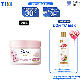 [CHÍNH HÃNG] Smoothie Tẩy Da Chết Dưỡng Ẩm Toàn Thân Dove hương hoa anh đào 298g