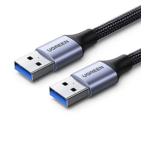 Cáp dữ liệu USB 3.0 đầu nhôm truyền dữ liệu giữa máy tính và ổ cứng USB dài 0.5m Ugreen 80789  - Hàng chính hãng
