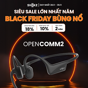 Tai nghe Bluetooth truyền âm thanh qua xương Shokz OPENCOMM2/OPENCOMM2 UC - Hàng Chính Hãng