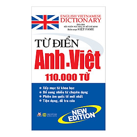 Từ Điển Anh - Việt 110.000 Từ (Vl) - Tái Bản