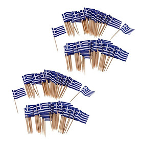 200 x Flag Toothpick Wedding Creative Flag Toothpick Party Event -Greece