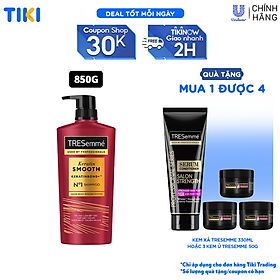 Hình ảnh Dầu gội TRESEMME Keratin Smooth Cho tóc khô xơ rối Công thức Hydrolyzed Keratin Dưỡng Tóc Vào Nếp Suôn Mượt 850g