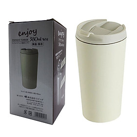Ly Giữ Nhiệt Inox Có Nắp Đậy 380ml, Ly Giữ Nhiệt Cá Nhân, An Toàn, Tiện Lợi - Hàng Chính Hãng