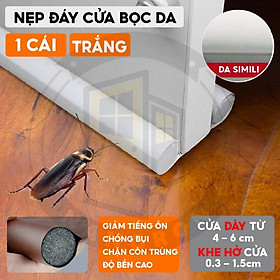 Mua Ron đáy cửa bọc da loại mới siêu chắc giảm ổn chống thoát hơi lạnh điều hòa Nẹp chặn khe hở đáy cửa loại mới KINGRON
