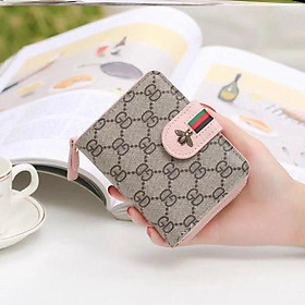 Ví nữ mini ngắn cầm tay cao cấp con ong gập nhiều ngăn đựng tiền cute đẹp giá rẻ 2021 VN20